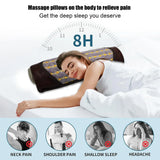Amethyst Heating Pillow with Negative Ion Therapy - Natural Germanium Massager for Neck Back Pain Relief, Stress Relief and Deep