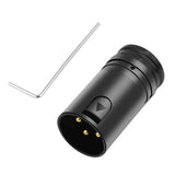 Male To Male/Female To Female Compact XLR Microphone Solder Adapter 90 Degree Right Angle XLR Microphone Audio Cables Connector