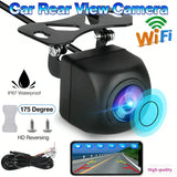 Wireless WiFi Car Backup Camera Night Vision HD Reverse Cam IP67 Waterproof Vehicle Camera 175 Degree Support for IOS/Android