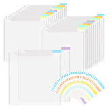 E-Easy To Use-Scrapbook Paper Storage Organizer 12X12inch Clear Storage Organizer With Adhesive Index Tabs For Scrapbook Paper V