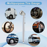 2/5PCS Car Tyre Pressure Test Pen 10-120 PSI Dual Head Bicycle Tyre Pressure Gauge Car Tyre Pressure Gauge Emergency Use
