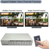 4-Channel 1080P Color System 4in1 AHD CVI TVI CVBS Video Splitter CCTV Camera Processor With Remote Control