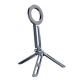 Aluminum Alloy Magnetic Phone Tripod Stand Foldable Rotating Phone Holder Adjustable Angle Strong Adsorption Travel Phone Tripod