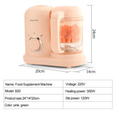 220V Electric Food Processor Multicooker Blender Grinder Mixer with Steaming Cooking Function for Solid Food Preparation