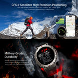 GPS Smart Watch Men 1.43 Inch AMOLED Bluetooth Calling Heart Rate Blood Oxygen Health Monitor 5ATM Waterproof Sports Smartwatch