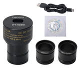 HY-500M IMX CMOS Type-C USB Microscope Camera 5MP 2K FHD Electronic Digital Eyepiece Camera for Soldering Telescope Biological
