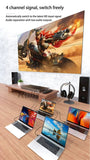 Auto Switching 4K 4x4 HDMI Video Wall Controller 2x2 Multi Screen Monitors Splicing Processor TV Splicer 180° Flip Bezel Adjust