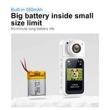 1.47" IPS Screen Action Camera 2.7K Video Thumb Camera with 180°Rotatable Lens Support Wi-Fi Magnetic Attachments Daily Travel