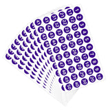 Number Inventory Stickers Round for Clothes Shoes Sports Events Scrapbooking