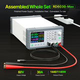 RD RD6030-Max Complete Set 60V 30A AC to DC Adjustable Digital Control Lab Charge Battery Bench Lab Power Supply 1140W/1440W