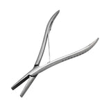 Mini Portable 7 Inch Silver Stainless Steel Clamp Hair Extension Plier with Two Holes Keratin Hair Extensions Removal Tools