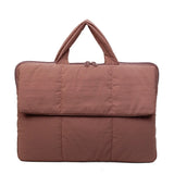 Fashion 16 Inch Laptop Handbag Puffy Shockproof Pillow Laptop Sleeve Lightweight Quilted Puffer Tablet Pouch Office School