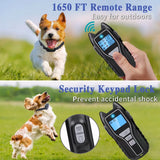 X-13 For 4 Dogs Remote Dog Training Collars Kits,  Magnetic Charging Collar With Shock Vibration beep and Light Functions
