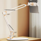 Adjustable Floor Stand for IPad/Tablet with Anti-Slip Lock & Folding Arm | Compatible 4.7-12.9" Devices | Movie/Video/Reading