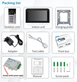 7 inch Monitors 2/3/4 Apartment/Family Video Door Phone Intercom System Wide angle Doorbell Waterproof HD Camera Access Control