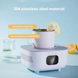 2 in 1 Cup Heater Cup Cooler Beer Bottle Can Drinks Cooling Mug Beverage Cooler Coaster Samrt Thermostatic Cup 220V