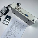 4-Channel 1080P Color System 4in1 AHD CVI TVI CVBS Video Splitter CCTV Camera Processor With Remote Control