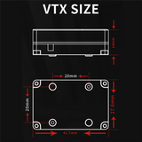 For Axis Flying 3W 5.8G VTX FPV Video Transmitter Built-In Cooling Fan For FPV Long Range RC Drone
