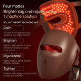 Silicone LED Facial Mask Physiotherapy LED Face Light Therapy Skincare Beauty Instrument Electric Home Use Aesthetic Devices