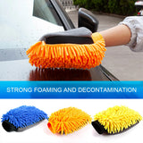 Car Cleaning Gloves Chenille Cleaning Cloth Towel Blue Yellow Orange Cleaning Tools  for Cleaning Washing Car Accessories