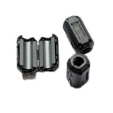5PCS 3.5MM High Frequency Black Plastic Clip Soft Ferrite Core  Nickel Zinc Anti-interference