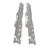 2PCS Heavy Duty Wheel Alignment Tools with Hanging Hole Wheel Hub Locating Plate Set for Vehicle Silver