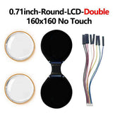 E-Easy To Use-0.71 Inch Electronic EYE Round Double LCD Display Dual Screen For Arduino Raspberry Pi ESP32 Pico STM32