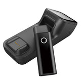 3-in-1 Black Handheld 1D Barcode Scanner 100times/s with 1100mAh Battery 16MB Storage 2.4G BT USB Connection Charging Scanning