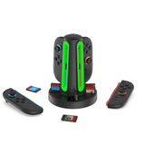 4In1 Charging Dock For Switch 2 Controller Charging Station Card Storage Base With 360° LED Indicators For NS Switch 2