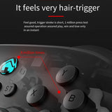 Z02 Gamepad For Bluetooth Hall Joystick Somatosensory Continuous Hair Vibration For Android IOS Switch Gamepad Accessories Pink