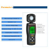 SMART SENSOR Mini Digital Lux Meter LCD Display Handheld Illuminometer Luminometer Photometer Luxmeter Light Meter 0-200000 Lux