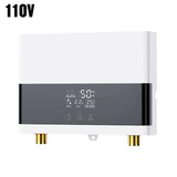 Water Heater Bathroom Kitchen Wall Mounted LCD Temperature Display with Remote Control 110V 220V Electric Water Heater Instant