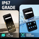 Barcode Scanner Mobile PDA with Handle 4G WIFI5  Bluetooth 4+64 GB Data Collection Terminal Warehouse  Logistics