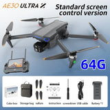 AE30 HD Profesional GPS Drone With 8K Camera 3-Axis Gimbal 5G WiFi Brushless RC Quadcopter Screen  Dron