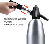 1L Soda Water Siphon Portable Soda Maker Seltzer Water Maker Seltzer Siphon Bottle Kit Soda Siphon for Home Bar