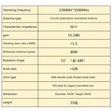 2.4GHz Directional Antennas Coil Antennas Mapping Antennas Remote Ranges Extender High Gains 2400MHz