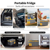 Dual Temperature Single Control Truck Refrigerator AC.684.165 30L 40L 50L Car Fridge Freezer 12V 24V 100-250V Camping Cooler Box