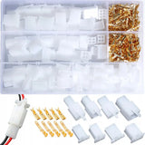 380PCS 2/3/4/6pin cable connector car female plug connector car ship electric male and female terminal motorcycle terminal set