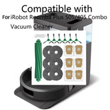 20PCS Main Side Brush Dust Bag Mop Pad For Irobot Roomba Plus 505 Combo/405 Combo Vacuum Cleaner Accessories