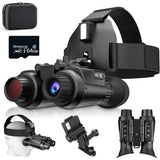 NV8310 Naked-eye 3D Head-mounted Tactical Telescope Camera 4K UHD Infrared Binoculars for Hunting Camping Day and Night Use