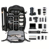 1 photography bag, multi-functional drone bag, large size with TSA lock, dry wet separation, 17 inch laptop integrated bac