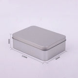 20pcs Silver Small Rectangular Tin Containers Candy Case Crafts Geocache Storage Boxes