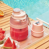 500ml Portable Electric Juicer Fruit Juice Cup Wirealess Smoothie Blender Fruit Mixers Juice Machine Orange Squeezer 3000mAh