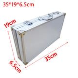 Microphone Carrying Case Hard Case with Handle Multi Compartment 1Pcs Instrument Box Shockproof Mic Bag EVA Interior Hard Shell