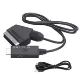1M Scart To HDMI 1080P Video Audio Converter Plug And Play HD Video Conversion Adapter For Set-Top Box HDTV DVD STB Accessories