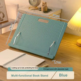 New Adjustable Bookend Stand Folding Portable Reading Book Stand Multifunctional Books Recipe Shelf for Music Score Tablet