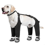 2025 New Cold Weathers Dog Boot Extended Height Fleece Lining Mudproof Tractions