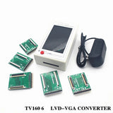 LCD TV Motherboard Tester 4.3" Screen Supports SD HD Screens TV160 6TH Generation LVDS-VGA Converter