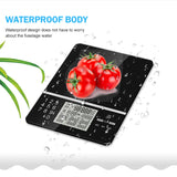 5kg/1g Electronic Nutrition Scale Smart Digital Touch Screen Tempered Glass Waterproof Baby Kitchen Food Weighing Balance Gadget