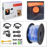 TP16-2 Electric Dog Fence System Hidden Waterproof Rechargeable Pet Containment Dogs WITH 2 Collars For 2 Dogs